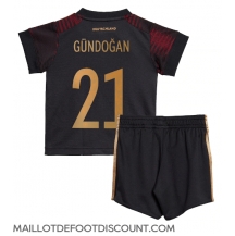 Maillot de football Réplique Allemagne Ilkay Gundogan #21 Extérieur Enfant Mondial 2022 Manche Courte (+ Pantalon court)