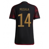 Maillot de football Réplique Allemagne Jamal Musiala #14 Extérieur Mondial 2022 Manche Courte