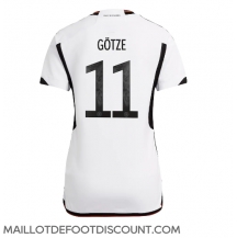 Maillot de football Réplique Allemagne Mario Gotze #11 Domicile Femme Mondial 2022 Manche Courte
