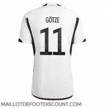 Maillot de football Réplique Allemagne Mario Gotze #11 Domicile Mondial 2022 Manche Courte