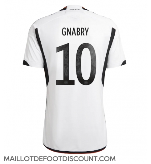 Maillot de football Réplique Allemagne Serge Gnabry #10 Domicile Mondial 2022 Manche Courte