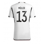 Maillot de football Réplique Allemagne Thomas Muller #13 Domicile Mondial 2022 Manche Courte