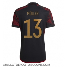 Maillot de football Réplique Allemagne Thomas Muller #13 Extérieur Mondial 2022 Manche Courte