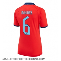 Maillot de football Réplique Angleterre Harry Maguire #6 Extérieur Femme Mondial 2022 Manche Courte