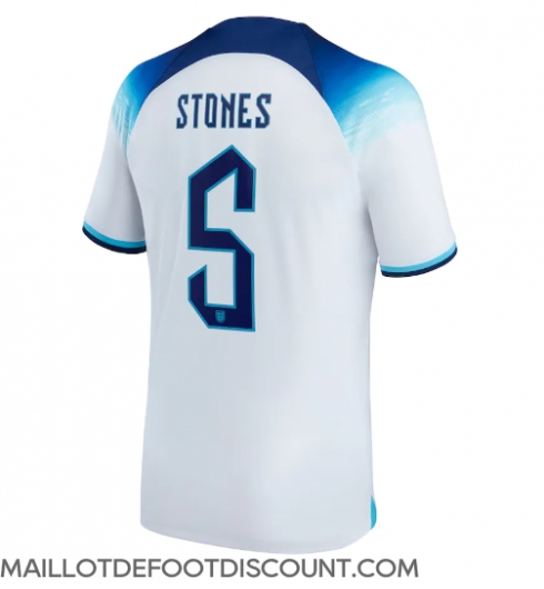Maillot de football Réplique Angleterre John Stones #5 Domicile Mondial 2022 Manche Courte