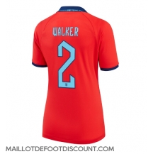 Maillot de football Réplique Angleterre Kyle Walker #2 Extérieur Femme Mondial 2022 Manche Courte