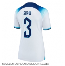 Maillot de football Réplique Angleterre Luke Shaw #3 Domicile Femme Mondial 2022 Manche Courte