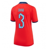 Maillot de football Réplique Angleterre Luke Shaw #3 Extérieur Femme Mondial 2022 Manche Courte