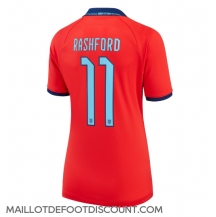 Maillot de football Réplique Angleterre Marcus Rashford #11 Extérieur Femme Mondial 2022 Manche Courte