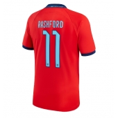 Maillot de football Réplique Angleterre Marcus Rashford #11 Extérieur Mondial 2022 Manche Courte