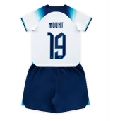 Maillot de football Réplique Angleterre Mason Mount #19 Domicile Enfant Mondial 2022 Manche Courte (+ Pantalon court)
