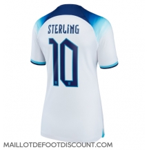 Maillot de football Réplique Angleterre Raheem Sterling #10 Domicile Femme Mondial 2022 Manche Courte