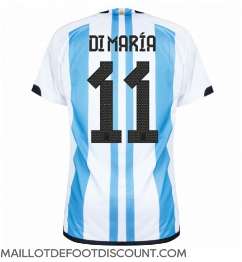 Maillot de football Réplique Argentine Angel Di Maria #11 Domicile Mondial 2022 Manche Courte