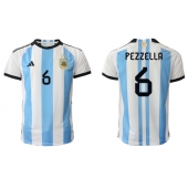 Maillot de football Réplique Argentine German Pezzella #6 Domicile Mondial 2022 Manche Courte