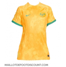 Maillot de football Réplique Australie Domicile Femme Mondial 2022 Manche Courte