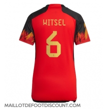 Maillot de football Réplique Belgique Axel Witsel #6 Domicile Femme Mondial 2022 Manche Courte