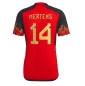 Maillot de football Réplique Belgique Dries Mertens #14 Domicile Mondial 2022 Manche Courte