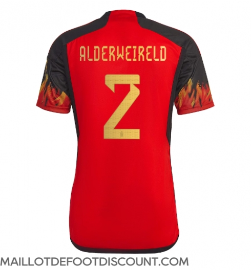 Maillot de football Réplique Belgique Toby Alderweireld #2 Domicile Mondial 2022 Manche Courte