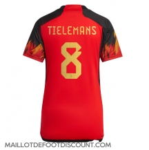 Maillot de football Réplique Belgique Youri Tielemans #8 Domicile Femme Mondial 2022 Manche Courte
