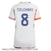 Maillot de football Réplique Belgique Youri Tielemans #8 Extérieur Femme Mondial 2022 Manche Courte
