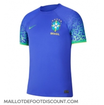 Maillot de football Réplique Brésil Extérieur Mondial 2022 Manche Courte