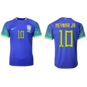 Maillot de football Réplique Brésil Neymar Jr #10 Extérieur Mondial 2022 Manche Courte