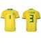 Maillot de football Réplique Brésil Thiago Silva #3 Domicile Mondial 2022 Manche Courte