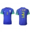 Maillot de football Réplique Brésil Thiago Silva #3 Extérieur Mondial 2022 Manche Courte