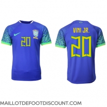 Maillot de football Réplique Brésil Vinicius Junior #20 Extérieur Mondial 2022 Manche Courte