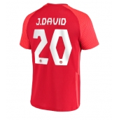 Maillot de football Réplique Canada Jonathan David #20 Domicile Mondial 2022 Manche Courte