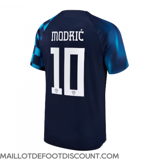Maillot de football Réplique Croatie Luka Modric #10 Extérieur Mondial 2022 Manche Courte