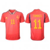 Maillot de football Réplique Espagne Ferran Torres #11 Domicile Mondial 2022 Manche Courte