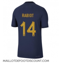 Maillot de football Réplique France Adrien Rabiot #14 Domicile Mondial 2022 Manche Courte