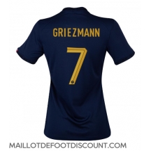 Maillot de football Réplique France Antoine Griezmann #7 Domicile Femme Mondial 2022 Manche Courte