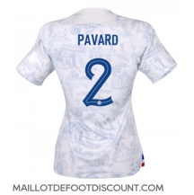 Maillot de football Réplique France Benjamin Pavard #2 Extérieur Femme Mondial 2022 Manche Courte