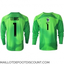 Maillot de football Réplique France Hugo Lloris #1 Gardien de but Extérieur Mondial 2022 Manche Longue
