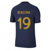 Maillot de football Réplique France Karim Benzema #19 Domicile Mondial 2022 Manche Courte