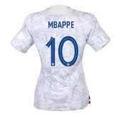 Maillot de football Réplique France Kylian Mbappe #10 Extérieur Femme Mondial 2022 Manche Courte
