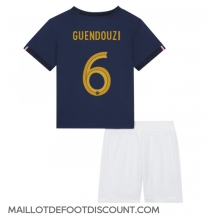 Maillot de football Réplique France Matteo Guendouzi #6 Domicile Enfant Mondial 2022 Manche Courte (+ Pantalon court)