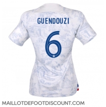 Maillot de football Réplique France Matteo Guendouzi #6 Extérieur Femme Mondial 2022 Manche Courte