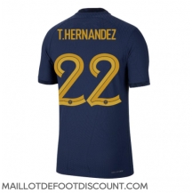 Maillot de football Réplique France Theo Hernandez #22 Domicile Mondial 2022 Manche Courte
