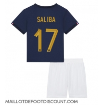 Maillot de football Réplique France William Saliba #17 Domicile Enfant Mondial 2022 Manche Courte (+ Pantalon court)