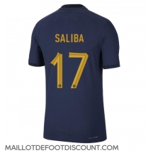 Maillot de football Réplique France William Saliba #17 Domicile Mondial 2022 Manche Courte