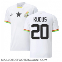 Maillot de football Réplique Ghana Mohammed Kudus #20 Domicile Mondial 2022 Manche Courte