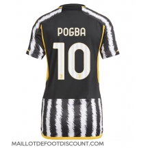 Maillot de football Réplique Juventus Paul Pogba #10 Domicile Femme 2023-24 Manche Courte