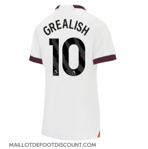 Maillot de football Réplique Manchester City Jack Grealish #10 Extérieur Femme 2023-24 Manche Courte