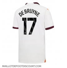 Maillot de football Réplique Manchester City Kevin De Bruyne #17 Extérieur 2023-24 Manche Courte
