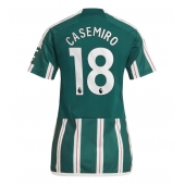Maillot de football Réplique Manchester United Casemiro #18 Extérieur Femme 2023-24 Manche Courte