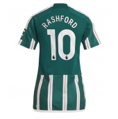 Maillot de football Réplique Manchester United Marcus Rashford #10 Extérieur Femme 2023-24 Manche Courte