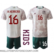 Maillot de football Réplique Mexique Hector Herrera #16 Extérieur Enfant Mondial 2022 Manche Courte (+ Pantalon court)